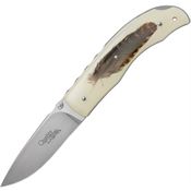 Viper 5500INBC Quality Feather Lockback Knife Woodcock Feather Handles