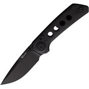 Reate 129 PL-XT Black Pivot Lock Knife Black Handles