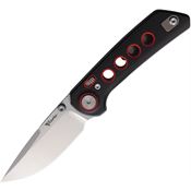 Reate 139 PL-XT Stonewashed Pivot Lock Knife Black/Red Handles
