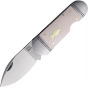 Rough Rider R040 Ghost Fish Knife White Micarta Handles