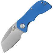 Kubey 180C Karaji Linerlock Knife Sheepfoot Blue Handles