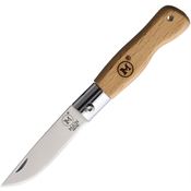 Main 6001 Mini Pocket Folder Knife Beech Wood Handles