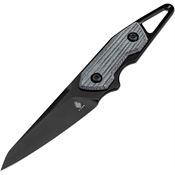 Kizer 1060A1 Groom Black Tanto Fixed Blade Knife Black Handles