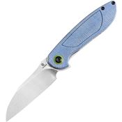 Tenable 1040A3 Prometheus Stonewash Linerlock Knife Blue Handles