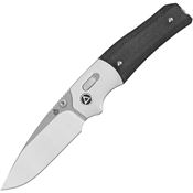 QSP 157A1 Vault Stonewash Glyde Lock Knife Black Micarta Handles