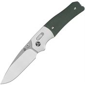 QSP 157B1 Vault Stonewash Glyde Lock Knife Green Micarta Handles