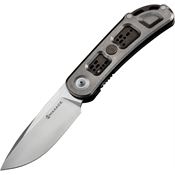 Maxace M22B Big Fella Stonewash Framelock Knife Titanium Handles