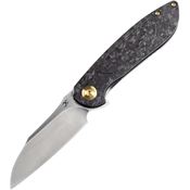 Kansept 1040A1 Prometheus Black Stonewash Framelock Knife Carbon Fiber Handles