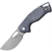 MKM-Maniago VCMDC Vincent Stonewash Linerlock Knife Denim Handles