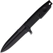 Extrema Ratio 0488BLK Defender 2 Black Fixed Blade Knife Black Handles