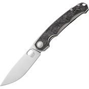 MKM-Maniago ELGYCF Eclipse Stonewash Framelock Knife Dark Matter Handles