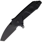 Extrema Ratio 0148RVB MF0 T Ruvido Black Tanto Linerlock Knife Black Handles