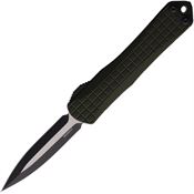 Heretic 024F10AGRN Auto Manticore S Two Tone OTF Knife OD Green Handles