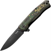 Lion Steel MT01MCTS Myto Framelock Knife Toxic Storm Handles