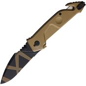 Extrema Ratio 0134DW MF1 BC Desert Linerlock Knife Tan Handles