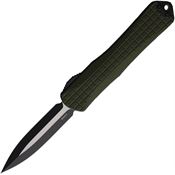 Heretic 032F10AGRN Auto Manticore X Two Tone OTF Knife Green Frag Handles