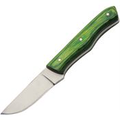 Pakistan 203502 Farmer's Fixed Blade Knife Green Wood Handles