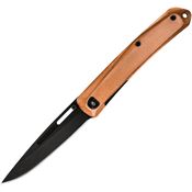 Gerber 1068144 Affinity Black Framelock Knife Copper/Black Handles