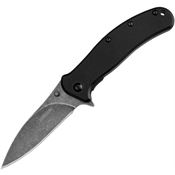 Kershaw 1730BWH3X Zing Black Assist Open Linerlock Knife Black Handles