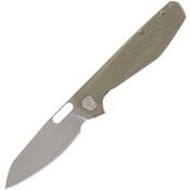 Gerber 1068145 Slimsada Stonewash Framelock Knife Green Handles