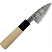 Mikihisa 039 Deba Fixed Blade Knife 75mm Wood Handles