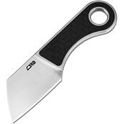 CJRB 1939CF Chip Fixed Blade Knife Carbon Fiber Handles