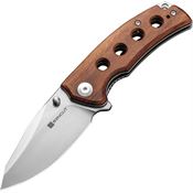 SenCut 230684 Excalis Tanto Linerlock Knife Wood Handles