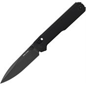 Real Steel 7121BB Perix Black Crossbar Lock Knife Black Handles