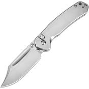 CJRB 1942ST Bowie Pyrite Stonewash Button Lock Knife Stonewash Handles