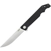 Kubey 253A1 Pylades Stonewash Linerlock Knife Black Handles