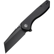 Civivi 230361 ExOne Black Stonewash Linerlock Knife Black G10 Handles