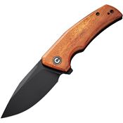 Civivi 230063 Regulatron Black Stonewash Linerlock Knife Wood Handles