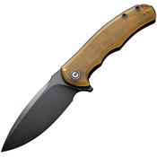 Civivi 803M Praxis Black Stonewash Linerlock Knife Ultem Handles