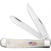 Case XX 14090 Trapper Knife Natural Bone Handles