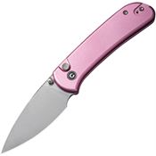 Civivi 22030E5 Qubit Button Lock Knife Pink Handles
