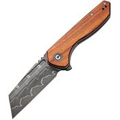 Civivi 23036DS1 ExOne Damascus Tanto Linerlock Knife Wood Handles