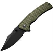 Civivi 23003D2 Vexillum Black Stonewash Linerlock Knife OD Green Handles