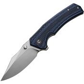 Civivi 23003D3 Vexillum Stonewash Linerlock Knife Black/Blue Handles