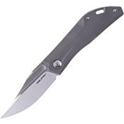 Real Steel 7041 Ventus Stonewash Slip Joint Knife Stonewash Ti Handles