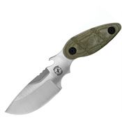 Sniper Bladeworks 013 Skinner Fixed Blade Knife OD Green Handles