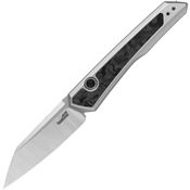 Kershaw 7050 Auto Launch 20 Stonewash Button Lock Knife Carbon Fiber Handles