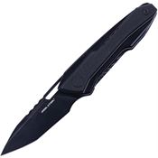 Real Steel 5221B Bullet Black Tanto Framelock Knife Black Handles