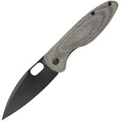 Arcform 0151 Sabre Black Stonewash Linerlock Knife Black Handles