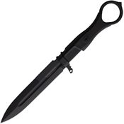 Extrema Ratio 0479BLKCIV Misericordia Black Fixed Blade Knife Black Handles