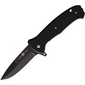 Al Mar K2217 S.E.R.E. Black Linerlock Knife Black Handles