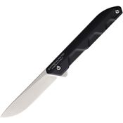 Extrema Ratio 0366SATBLK Ferrum E Linerlock Knife Black Handles