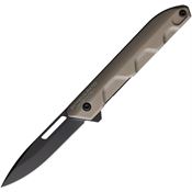 Extrema Ratio 0367BLKTM Ferrum T Black Linerlock Knife Mud Handles