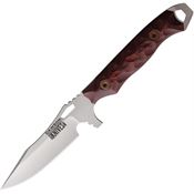 Dawson 15916 Smuggler Fixed Blade Knife Black/Red Handles