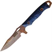 Dawson 16807 Smuggler Arizona Copper Fixed Blade Knife Black/Blue Handles
