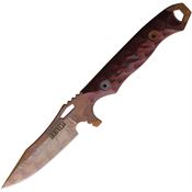 Dawson 16784 Smuggler Arizona Copper Fixed Blade Knife Black/Red Handles